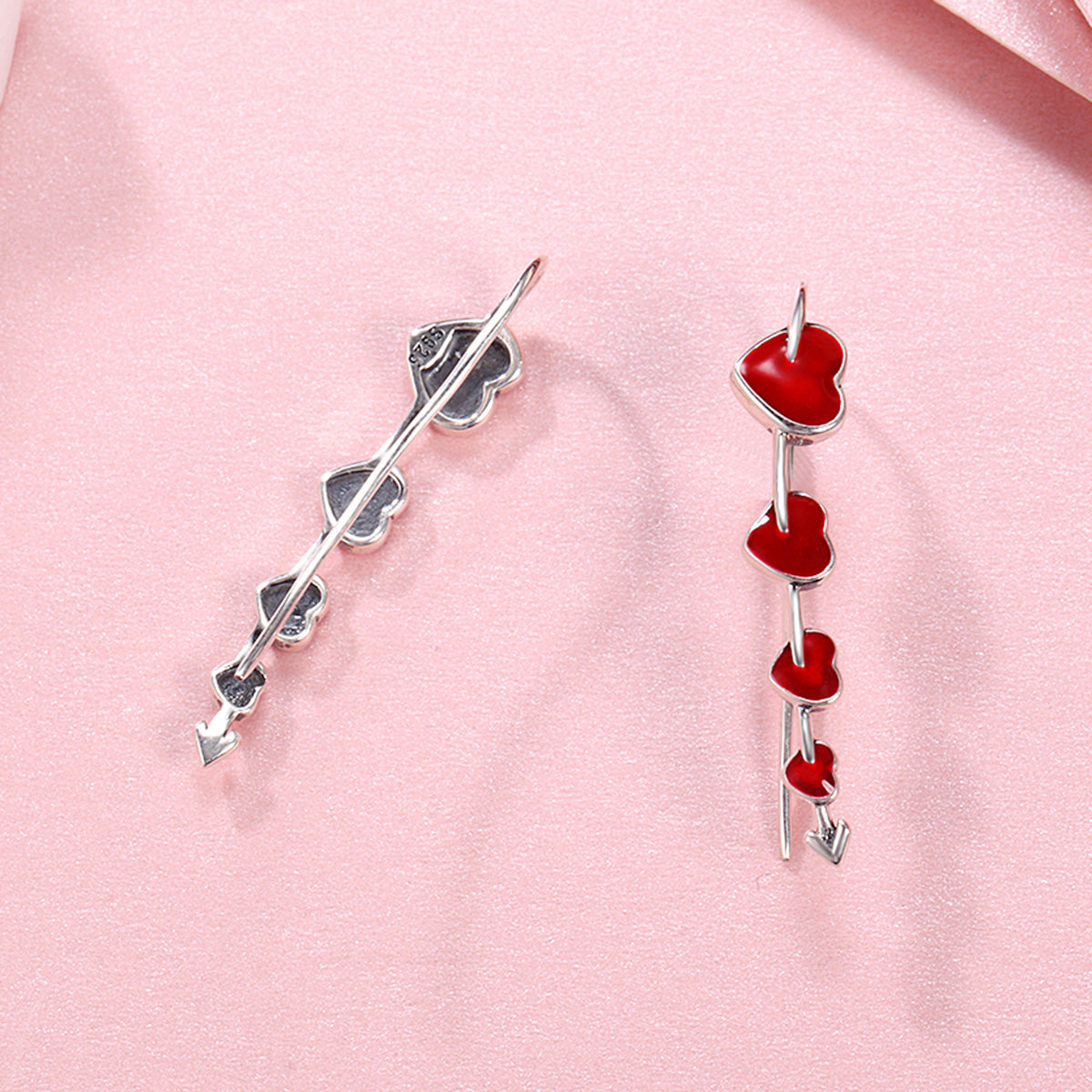 silver earrings online long earrings Fashion Sterling silver jewelry for Valentine's day