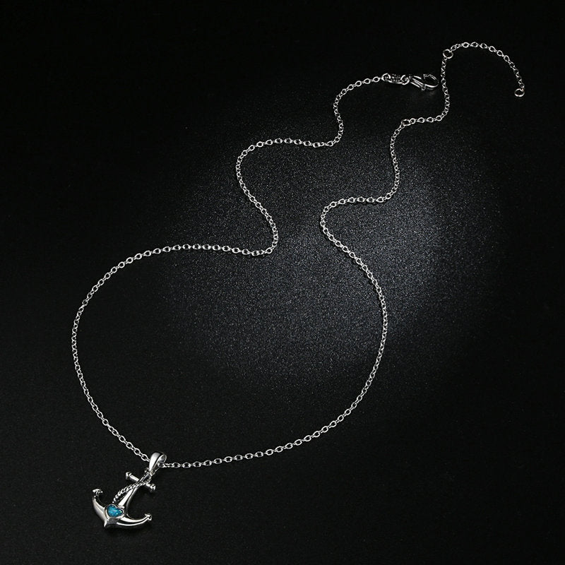 Anchor pendant in sterling silver anchor jewelry