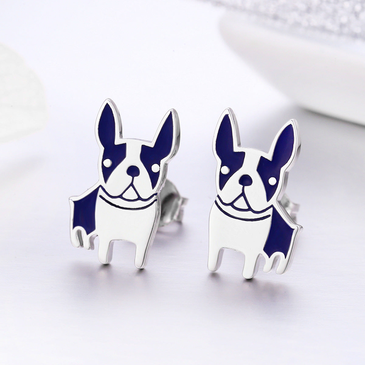 Dog earrings