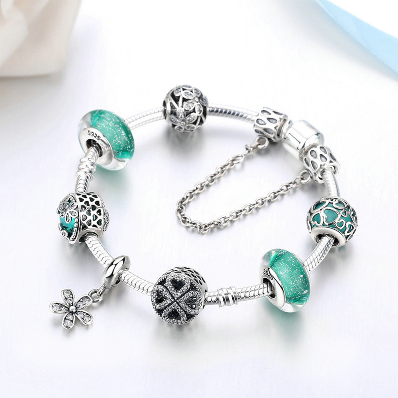 925 sterling silver beaded bracelets diy mothers day gifts mom bracelet