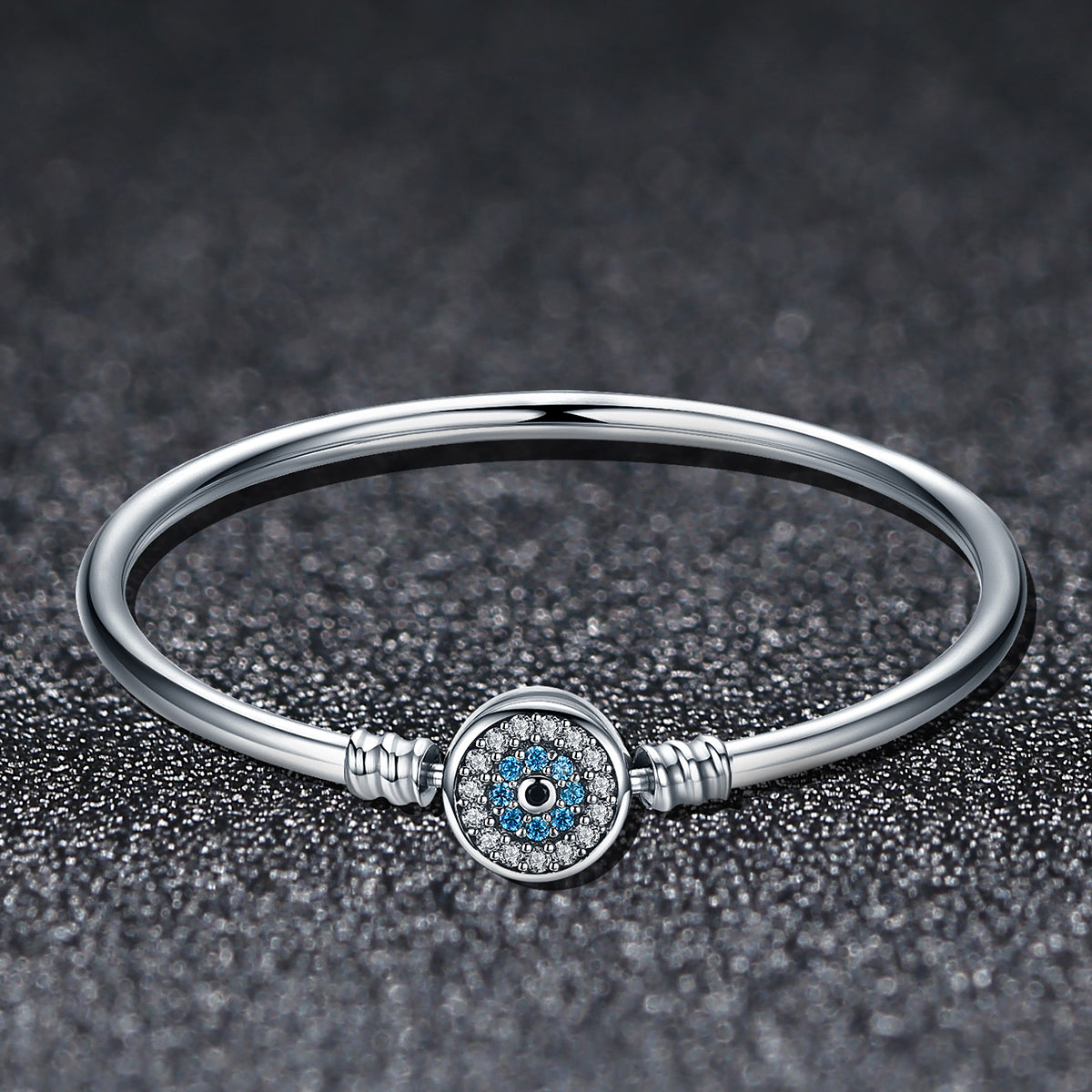 blue evil eye sterling silver fashion solid silver evil eye bracelet