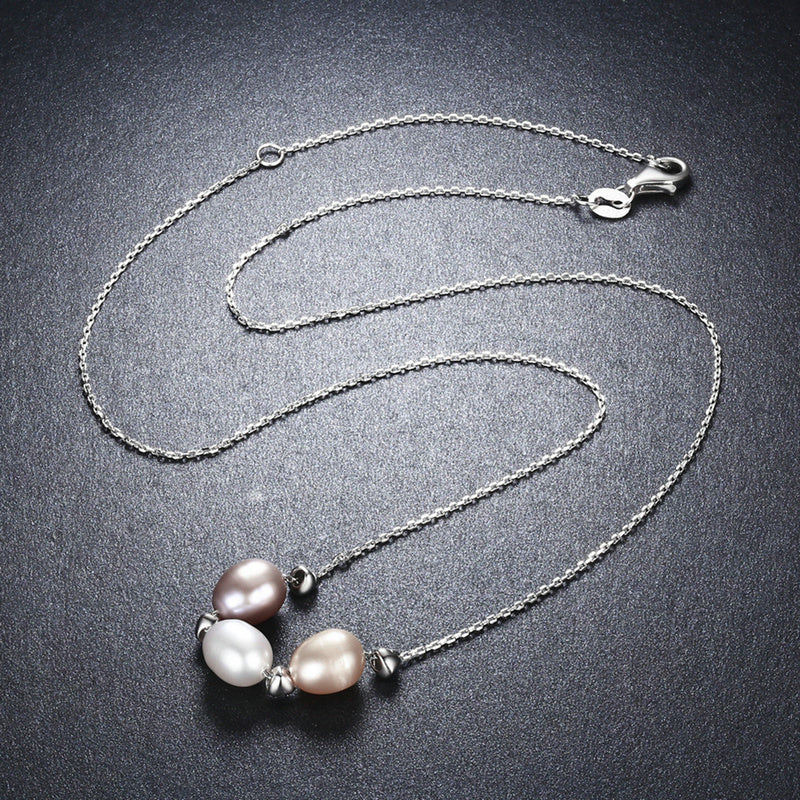 sterling silver pearl jewellery necklace freshwater pearl necklace