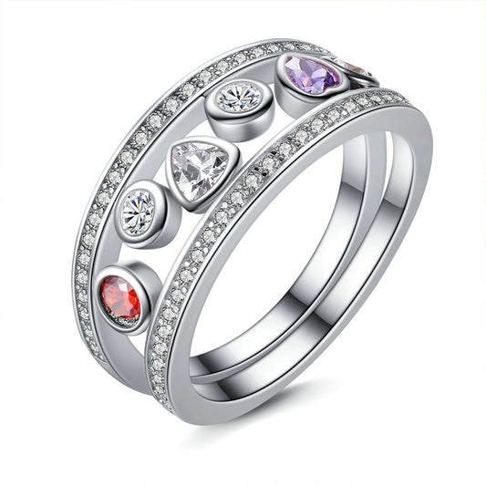 Eternity ring sterling silver anniversary rings