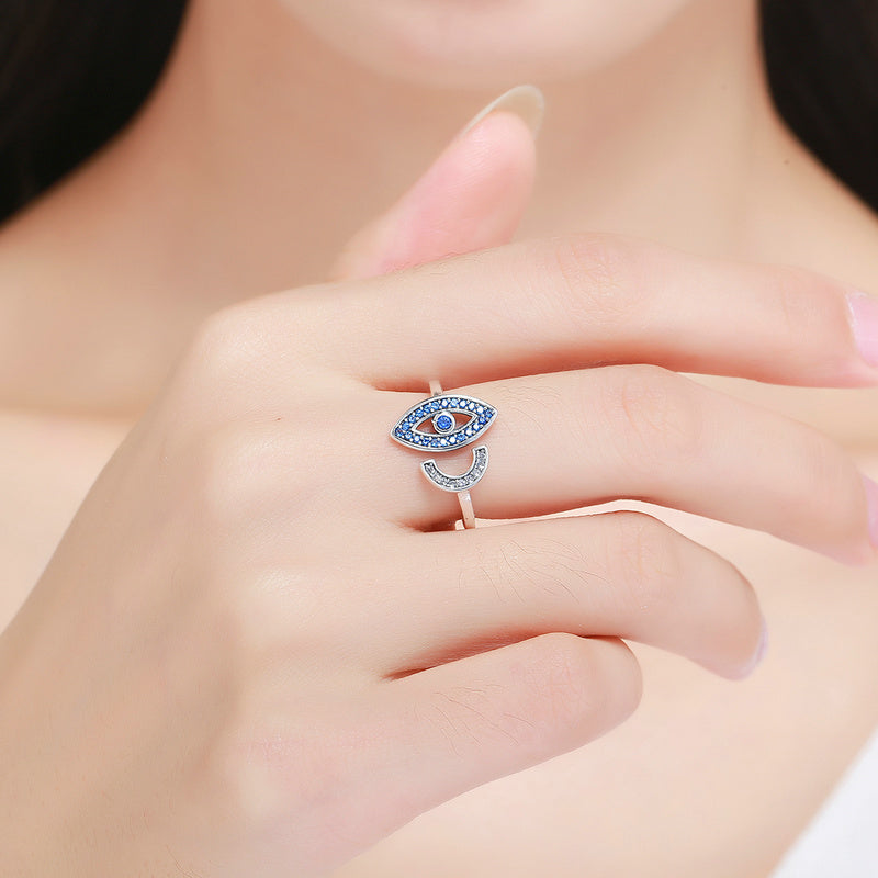 Evil eye ring sterling silver jewelry rings gift for mother