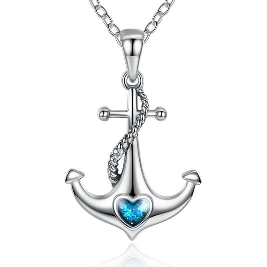 Anchor pendant in sterling silver anchor jewelry
