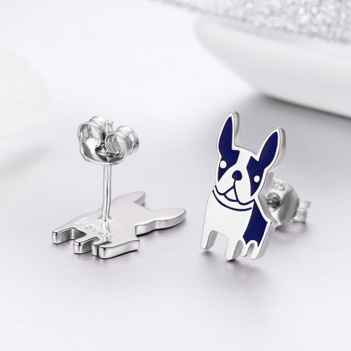 Dog earrings
