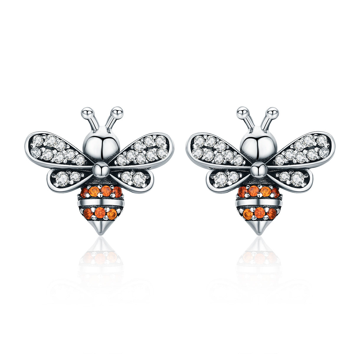 Honey bee earrings
